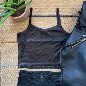 Metallic Black Tank